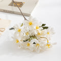 Gänseblümchen-Strauß aus Seide, 47 cm, 12 Blüten, ideal für Hochzeiten, Outdoor und Innendekoration