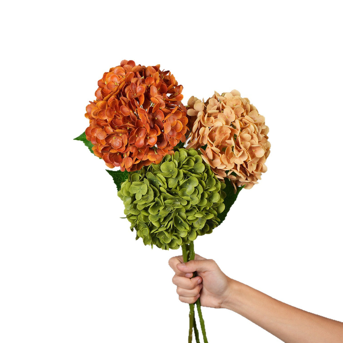 Künstliche Hortensie, Einzelstiel mit 1 Blüte, Kunststoff, 62 cm, für Hochzeit, Hotel und Dekoration