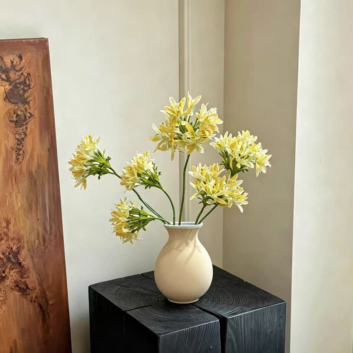 Künstliche Agapanthus-Blume, einzelner Stiel, 60 cm, moderne Innendekoration für Hochzeiten und Zuhause