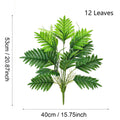 Künstliche Areca-Palme & Bananenblatt, 53 cm hoch, moderne Zimmerpflanze für Wohnzimmer, Büro & Gewerbe