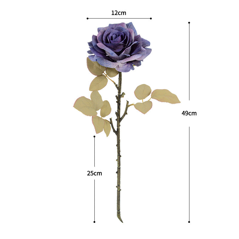 Künstliche Rosen, Seidenblumen Bouquet mit 3 Stielen, 49 cm, für Hochzeit, Dekoration, Büro