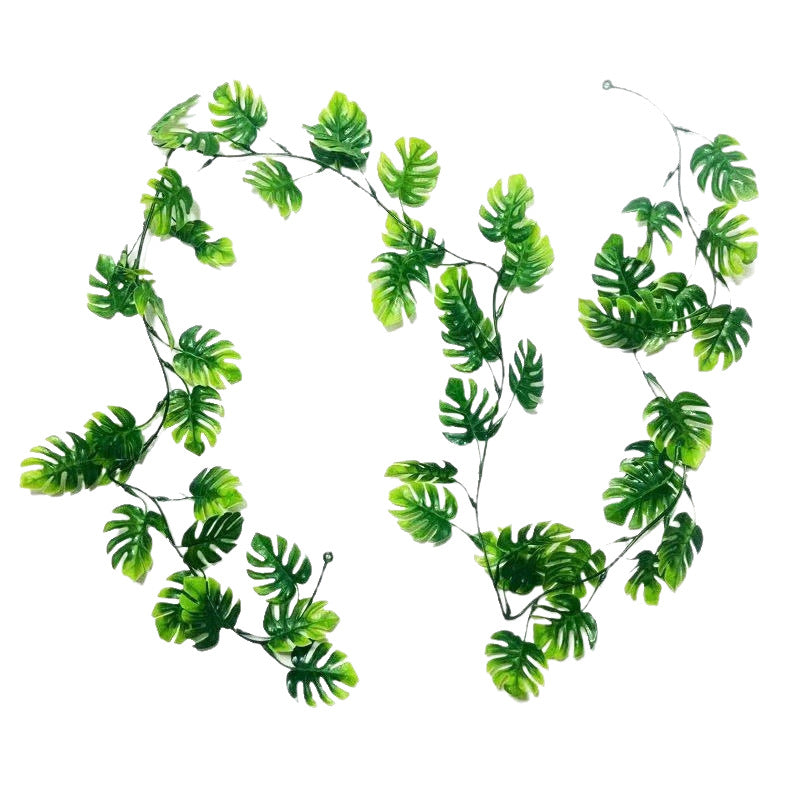 180 cm künstliche Monstera Ranke, Efeutute Deko, Kunstpflanze für Innendekoration, Wanddekoration, Hochzeit, Veranstaltungen, Büro