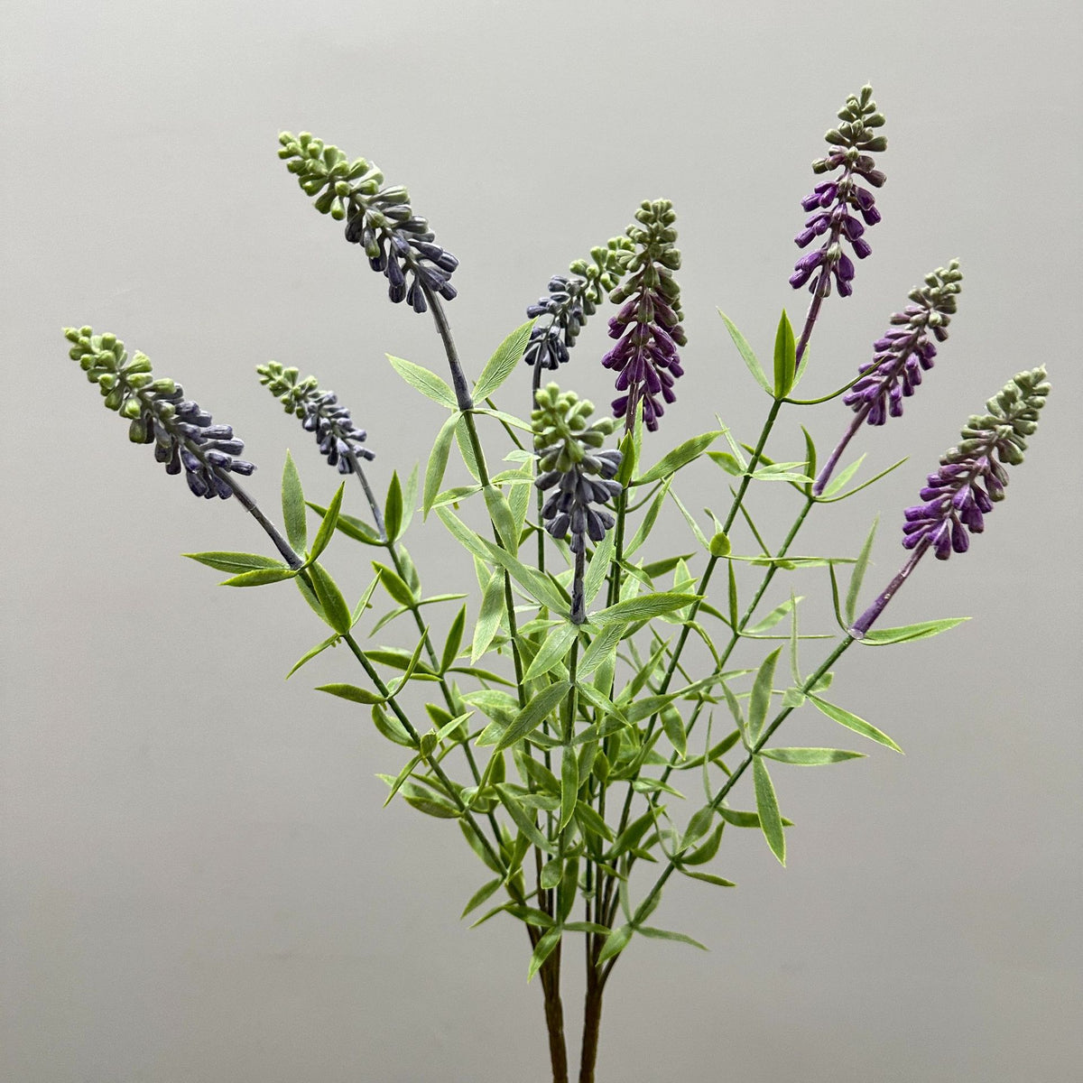Künstliche Hyazinthen & Lavendel Busch, 48 cm hoch, 5 Blüten, Kunststoff-Deko für Haushalt & Gewerbe