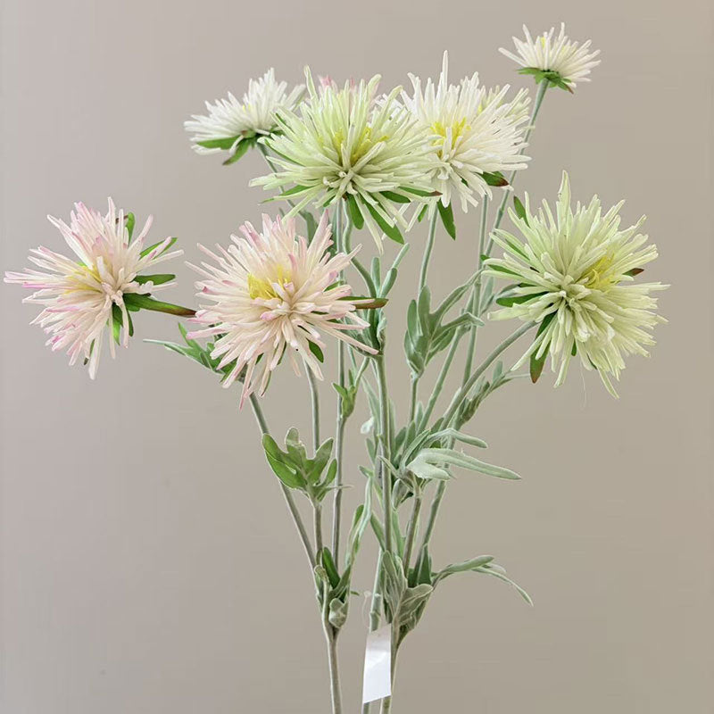 Künstliche Gänseblümchen, 73 cm lange Einzelstängel mit 3 Blüten, aus Seidenstoff, für Zuhause, Schaufenster und Gewerberäume