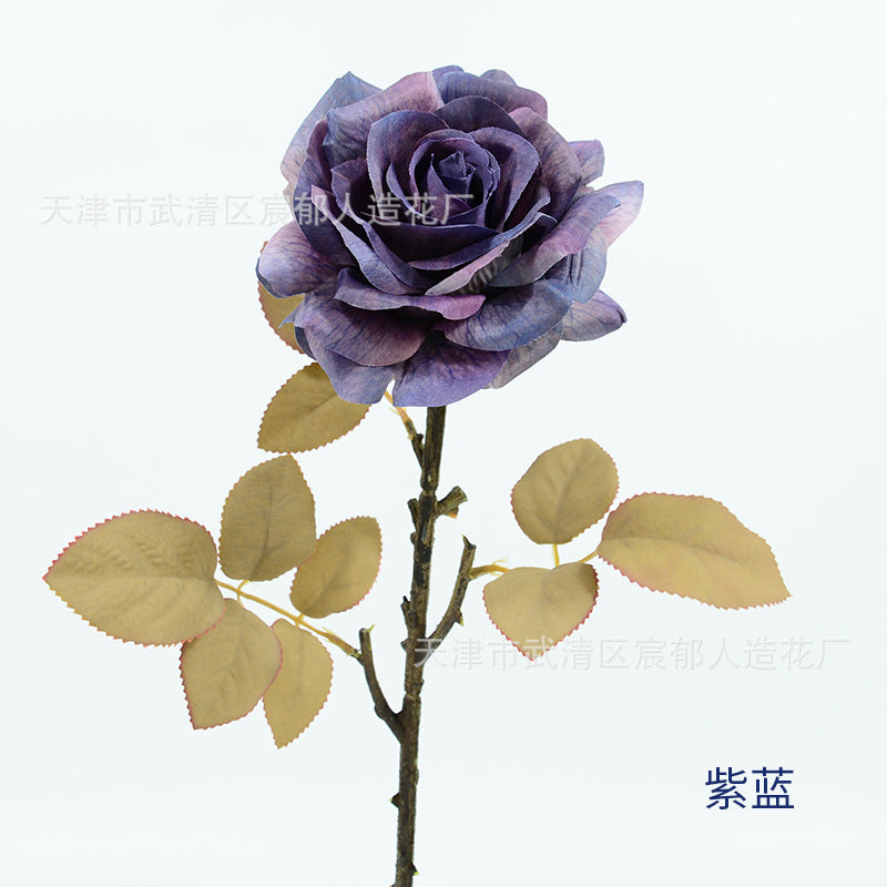Künstliche Rosen, Seidenblumen Bouquet mit 3 Stielen, 49 cm, für Hochzeit, Dekoration, Büro