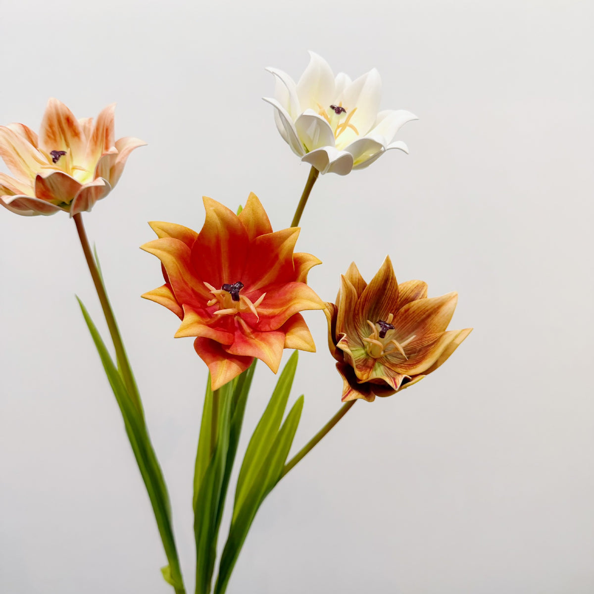 Künstliche Tulpe, einzelner Stängel mit 1 Blüte, 69 cm hoch, EVA-Material, für Hochzeiten, Wohnaccessoires und Gewerberäume