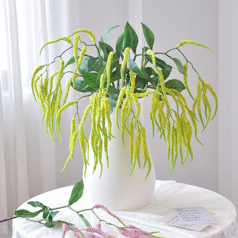 Künstliche Trauerweide (Soleirolia) mit 15 Blüten, 85 cm Länge, für Hochzeiten und Innendekoration