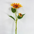 116cm künstliche Sonnenblumen, 2-Blüten-Busch, für Hochzeitsdekoration und Innenraumgestaltung