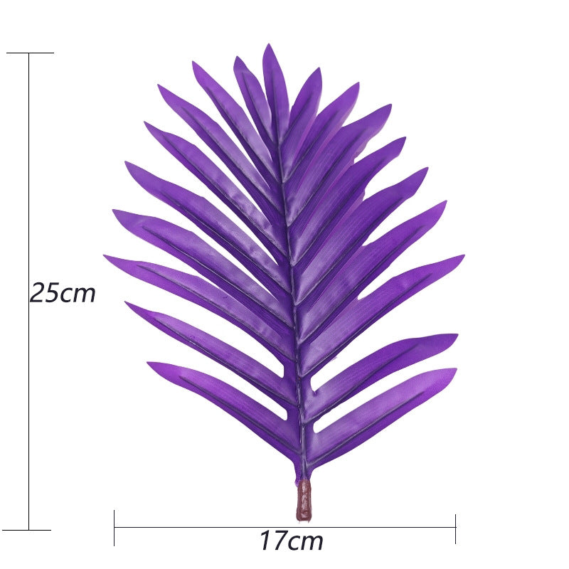 Künstliche Arecapalme mit 12 Blättern, 67 cm, PE/PVC-Material, für Innen- und Außenbereich