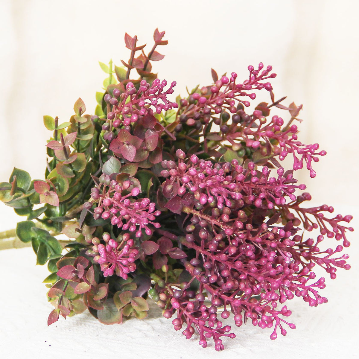 Künstliche Eukalyptus-Pflanze, 40 cm, UV-beständig, für Innen- und Außenbereich, realistische Dekoration