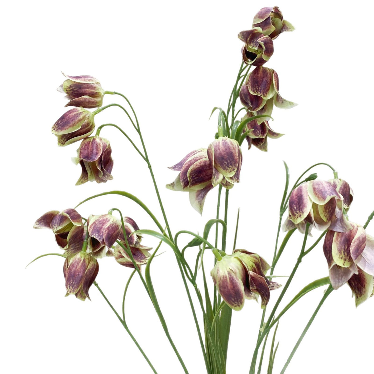 Künstliche Fritillaria-Imperialis-Blüte, 70 cm hoher Strauß mit 5 Blüten, hochwertige Kunststoff- und Seidenstoff-Blumen für Hochzeitsdekoration und Innenraum