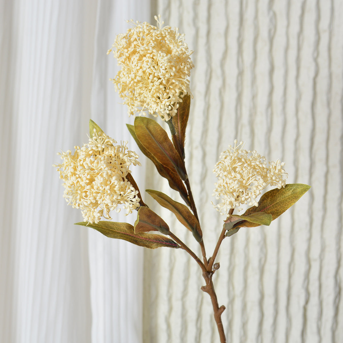 Einzelstiel Skimmia Frucht Kunstblume, 58 cm, Kunststoff, für Hochzeiten, Büro und Zuhause