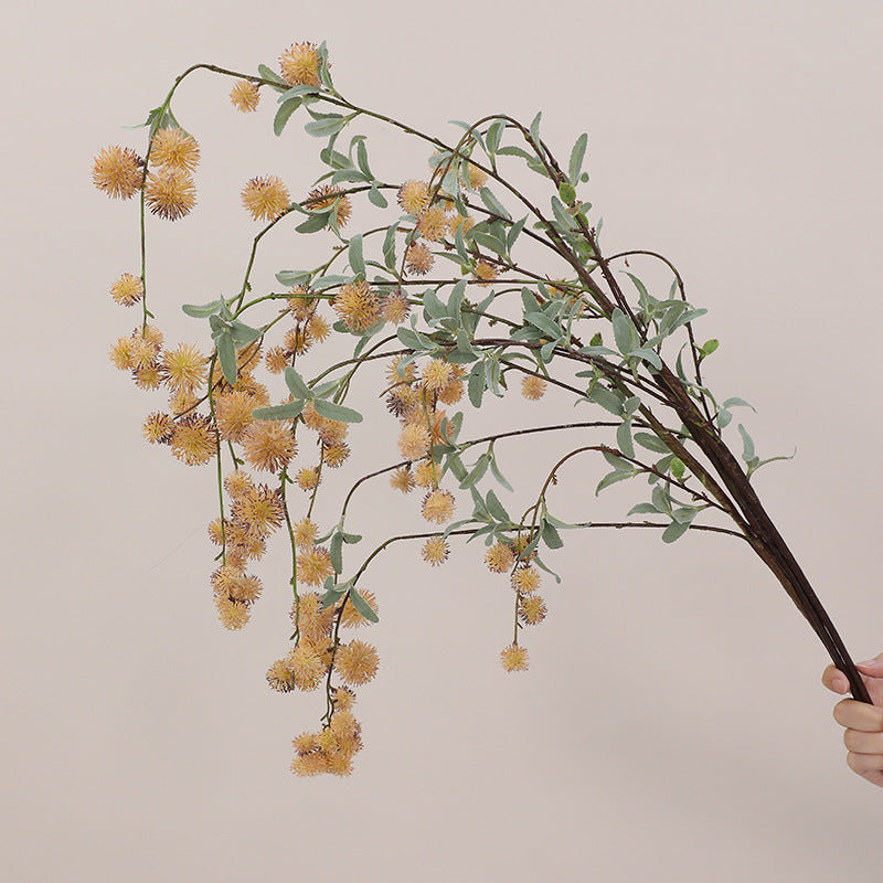 Künstliche Langstielige Ilex-Beeren, 116 cm, moderne Deko für Innen- und Außenbereich, Hochzeiten und Gewerbe