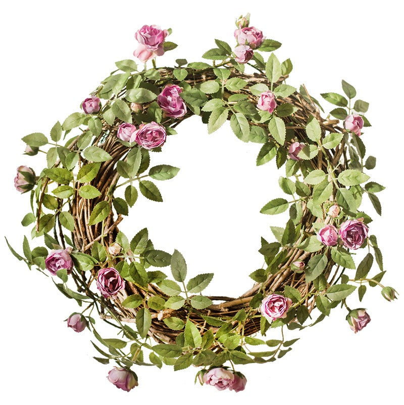 Künstliche Rose Garland, Angus Rose Ranke, 145 cm lang, Seidenstoff, für Hochzeitsdekoration, Wandschmuck