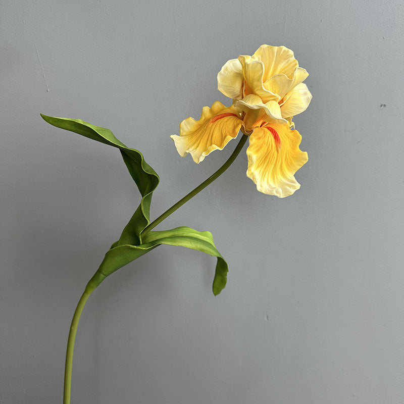 Künstliche Iris aus PU, 64 cm hoch, 15 cm Blütendurchmesser - für Hochzeiten, Büros, Hotels & Wohnaccessoires, 6 Farben