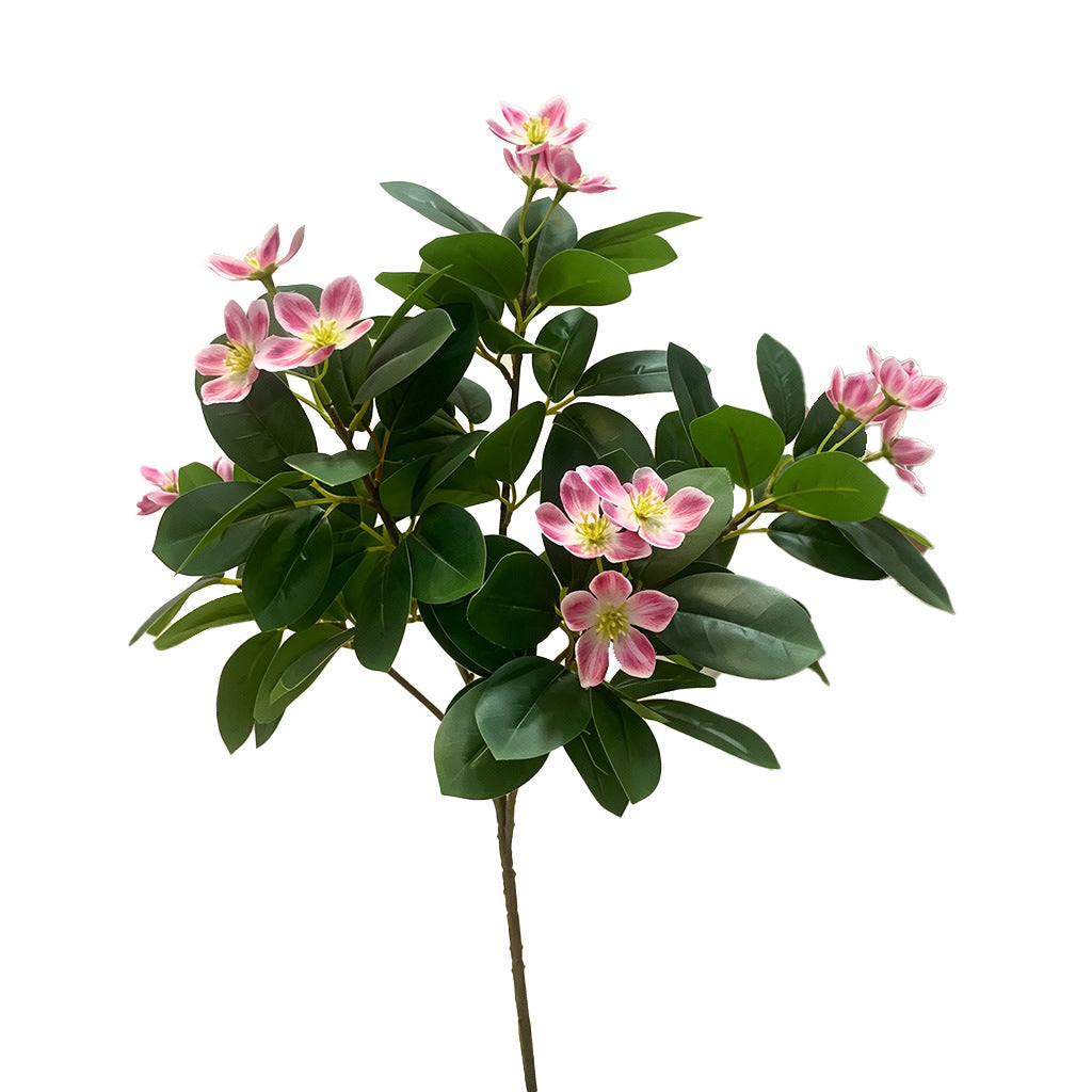 Künstliche Azaleen-Blumenstrauß, 62 cm, für Hochzeit, Dekoration, Büro, Innenraum, Kamelie, Pflaume, Rhododendron, Pfingstrose