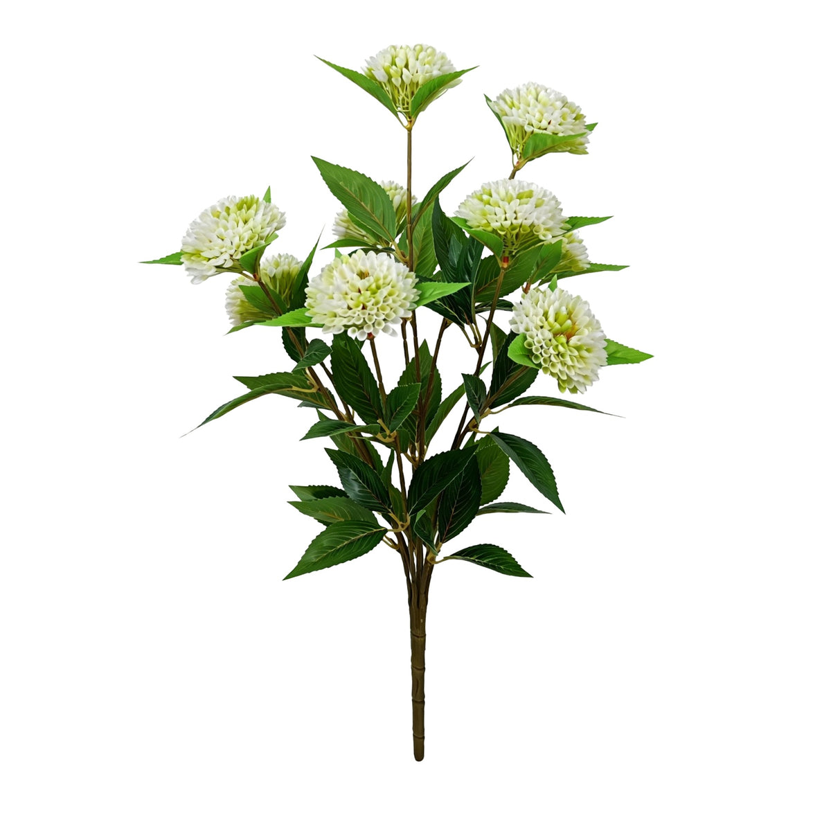 57 cm künstliche Chrysanthemen-Pompoms, 9 Blüten, moderne Deko für Hochzeiten, Büro und Wohnraum