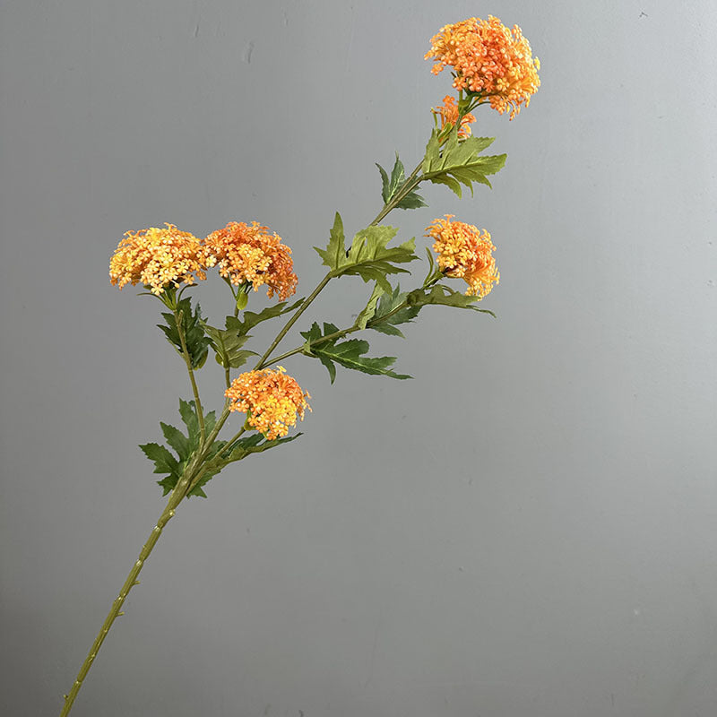 85 cm hochwertige Kunststoff-Hortensienbusch mit 6 Blüten, Schneeballhortensie, Deko für Hochzeit, Wohnung, Büro
