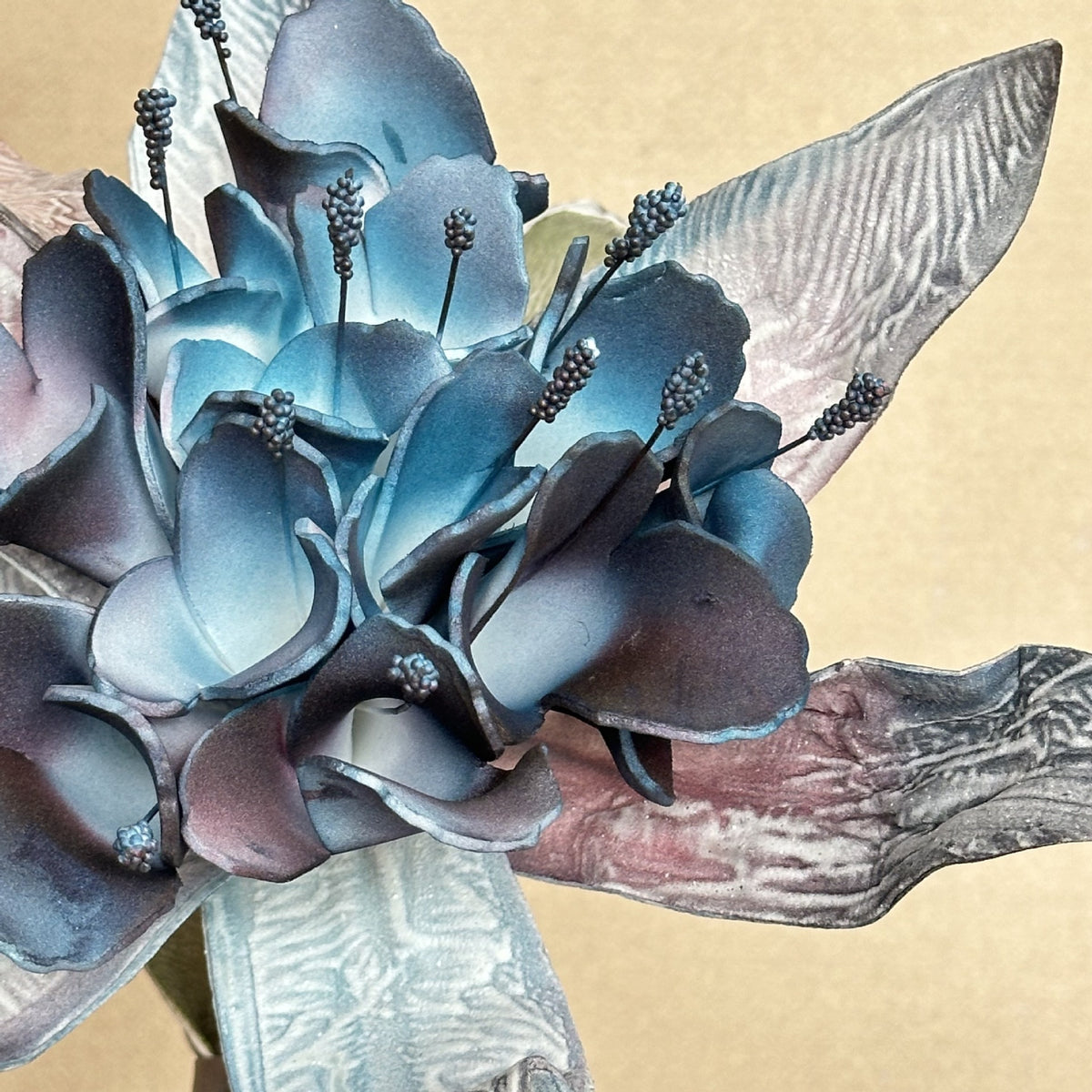Künstliche Wildblumen, einzelne Stange mit 2 Blüten, 93 cm, für Dekoration, Hochzeit, Ladenlokal