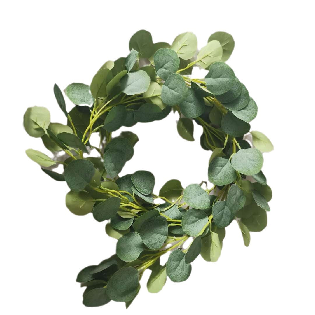 Künstliche Eukalyptus-Ranke mit 146 Blättern, 190 cm Länge, für Hochzeitsdekoration und Inneneinrichtung