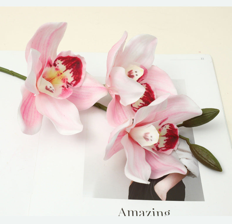 Künstliche Magnolie, 73 cm, Latex, moderne Inneneinrichtung, Hotel, Schaufensterdekoration, Hochzeit