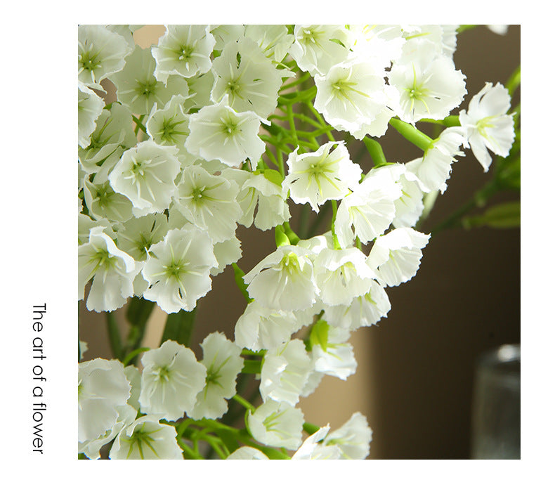 Künstliche Nelke, Single Stem mit 3 Blüten, 72 cm, Seidenstoff, modern, für Hochzeit, Dekoration, Innenraum
