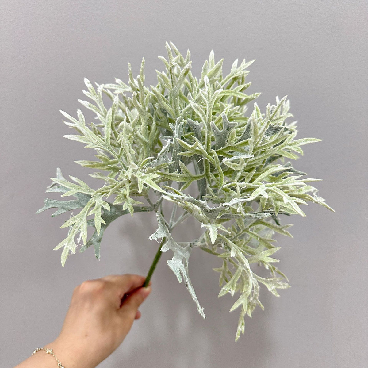 Künstlicher Geweihfarn (Platycerium), Kunststoff, Bündel mit mehreren Wedeln, 32 cm, für Hochzeit, Deko & Floristik