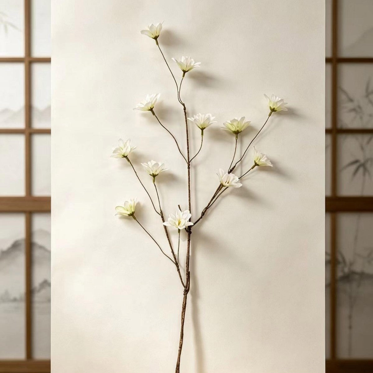 Künstlicher Rittersporn-Blumenstrauß, 12 Blüten, 49 cm hoch, Seidenstoff, für Hochzeit, Innenraum, Gewerbe-Deko
