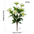 57 cm künstliche Chrysanthemen-Pompoms, 9 Blüten, moderne Deko für Hochzeiten, Büro und Wohnraum