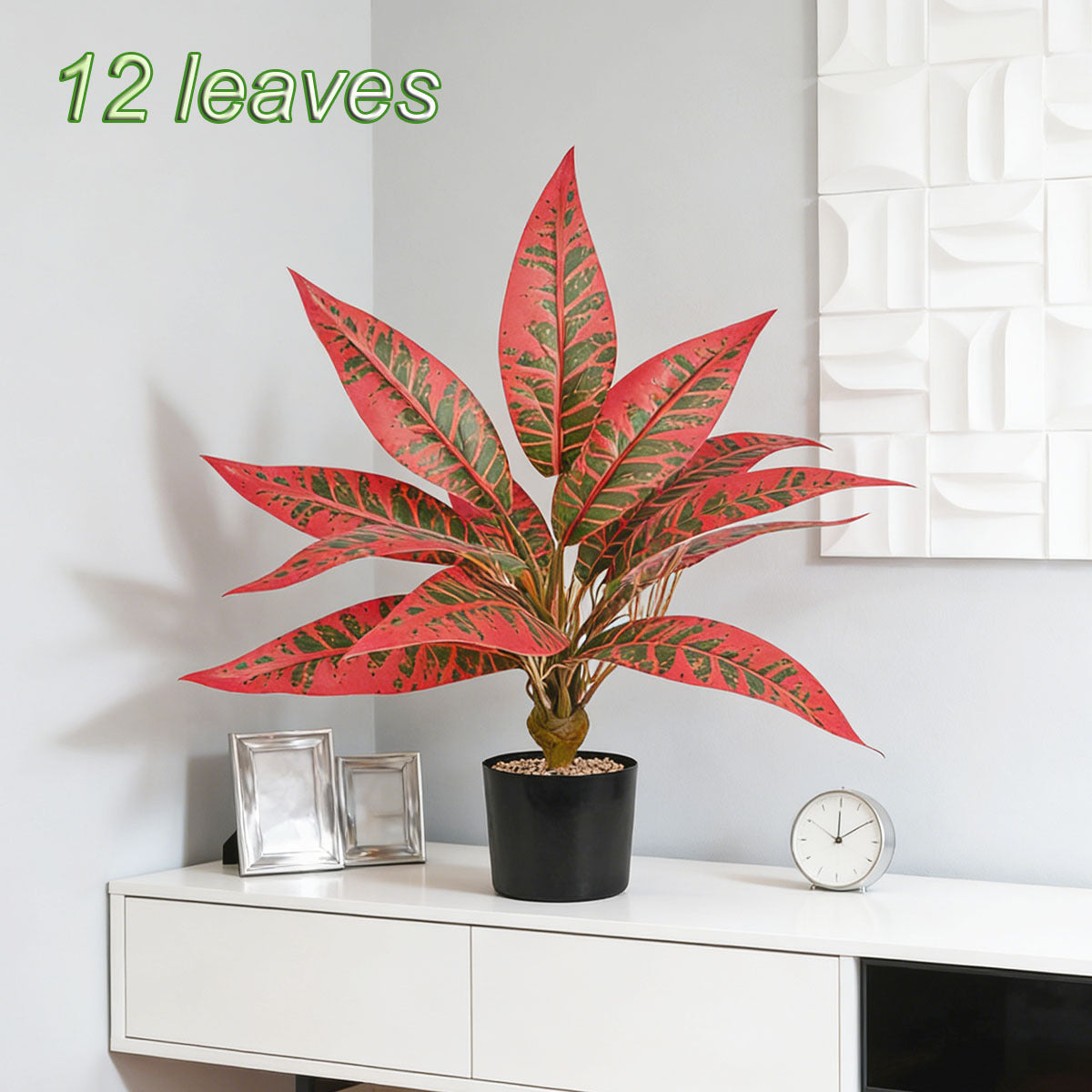 Künstliche Sansevieria, 40 cm, 12 Blätter, moderne Deko für Zuhause und Gewerbe