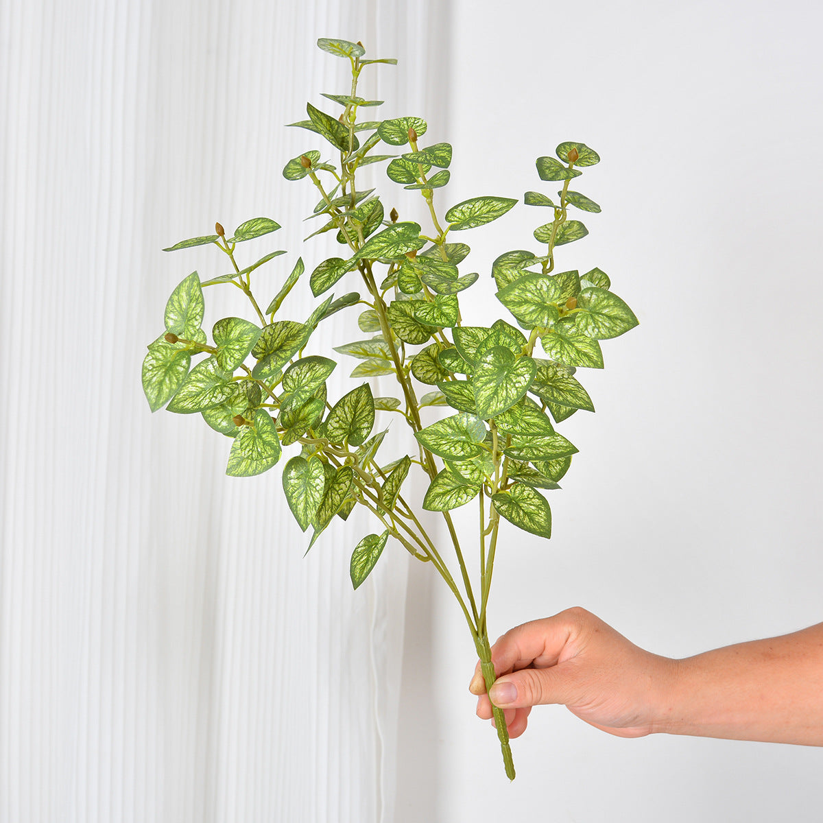 Künstliche Caladium-Blätter, 18 cm hoch, aus seidenähnlichem Polyester, für Innen- und Außenbereiche