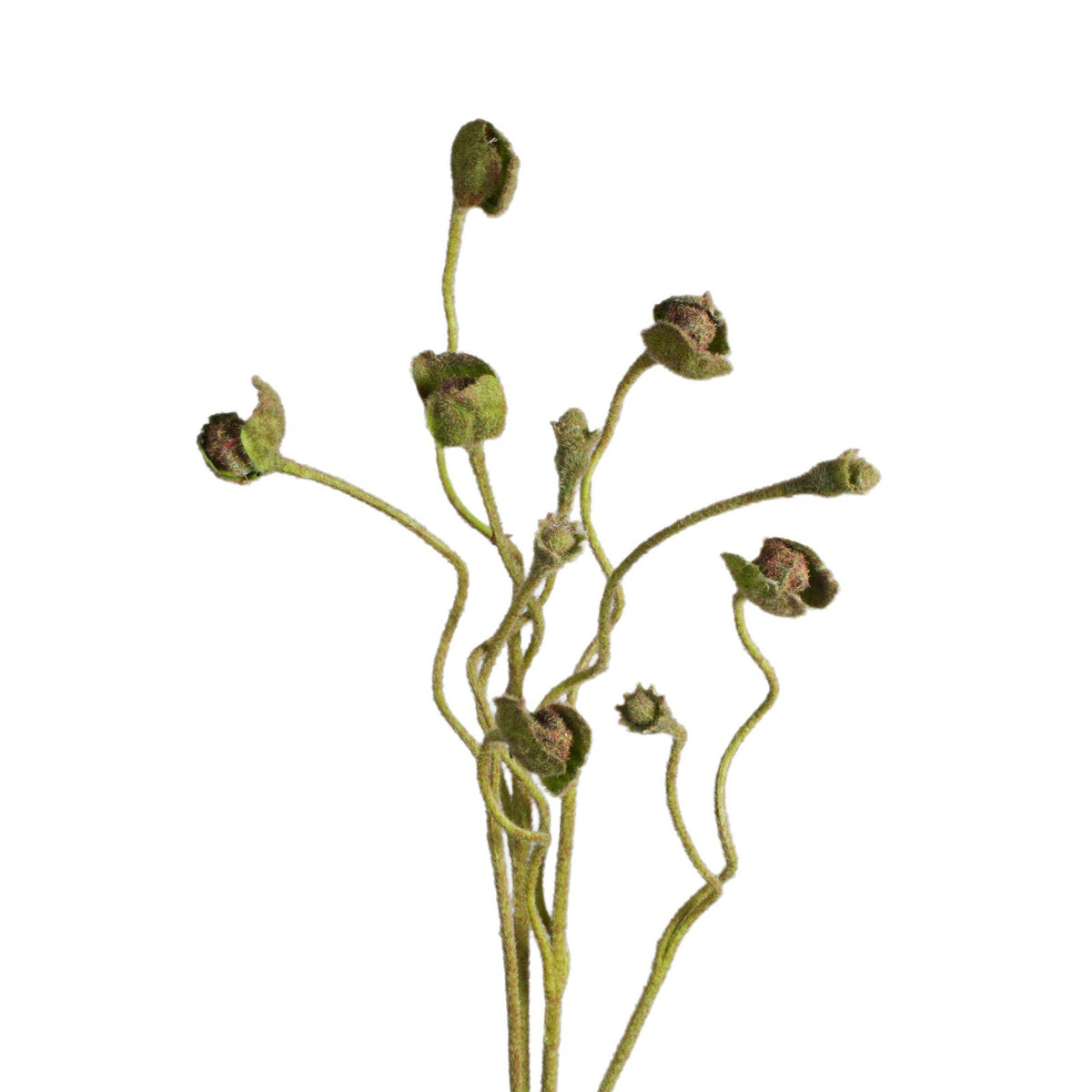 Künstliche Mohnblume, Mohnkapsel-Bündel mit mehreren Köpfen, Kunstseide-Stoff, Hochzeit, Hotel und Heimdeko