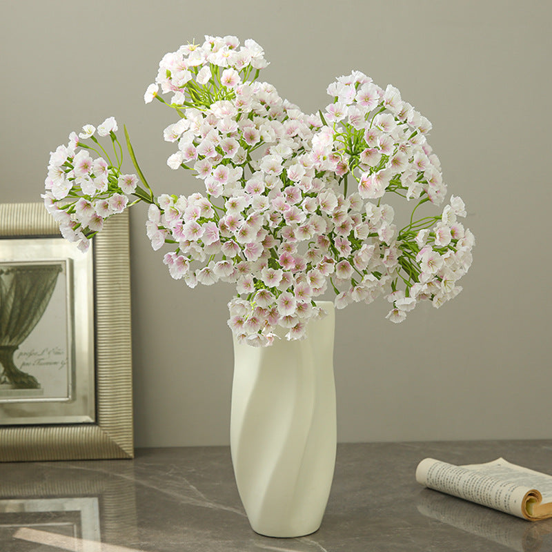 Künstliche Nelke, Single Stem mit 3 Blüten, 72 cm, Seidenstoff, modern, für Hochzeit, Dekoration, Innenraum