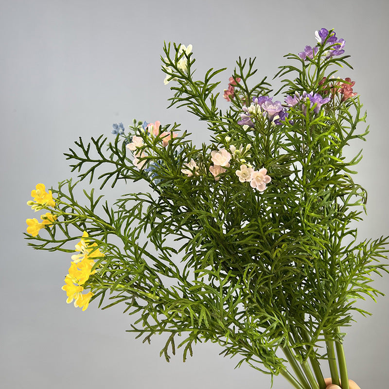 Künstlicher Chrysanthemen-Busch, Kunststoff, Gänseblümchen-Optik, Kamille-Stil, Dekoblumen für Hochzeit, Zuhause und Terrasse