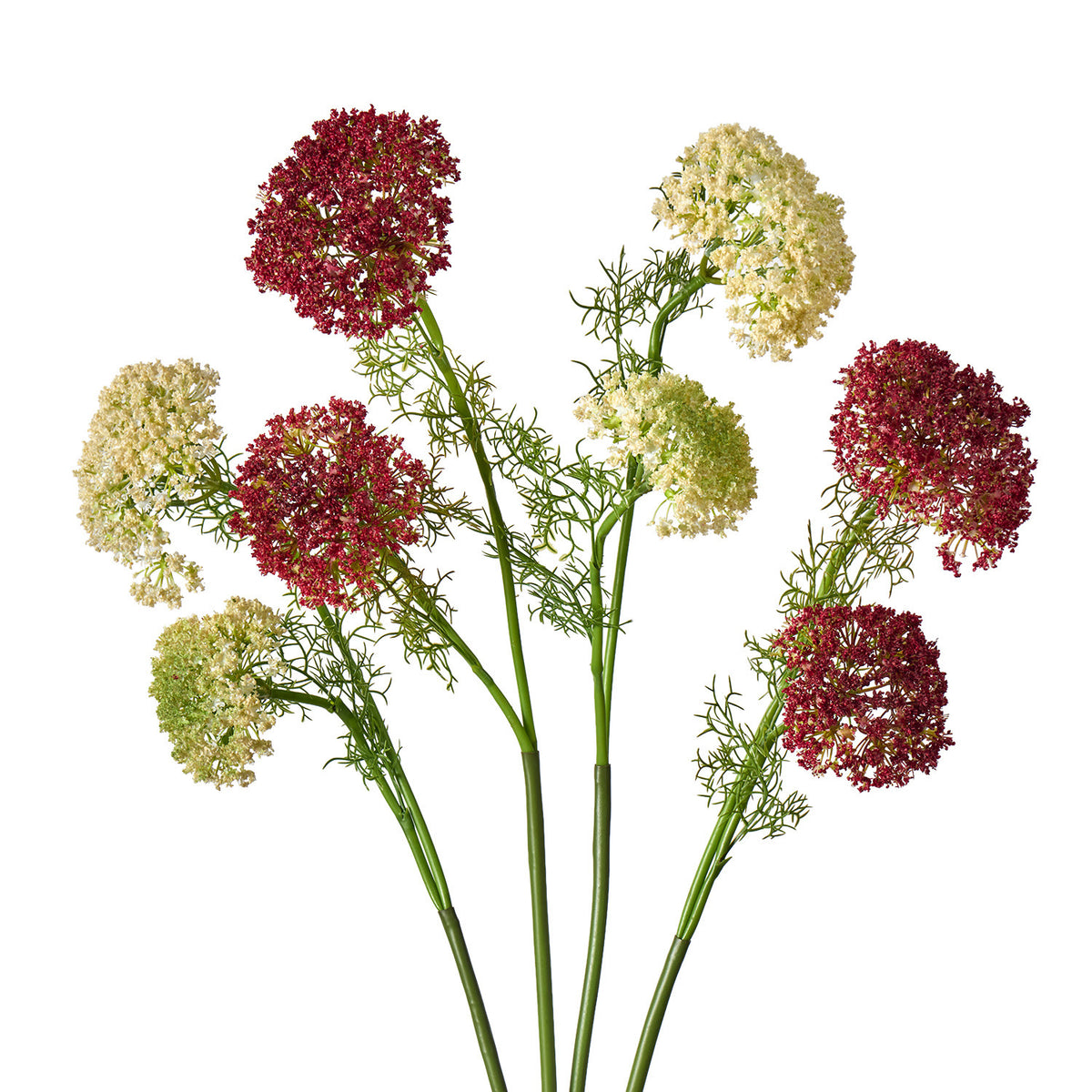Künstliche Spitzenblumen, 73 cm hoch, 2 Blüten, für Hochzeitsdeko und Inneneinrichtung