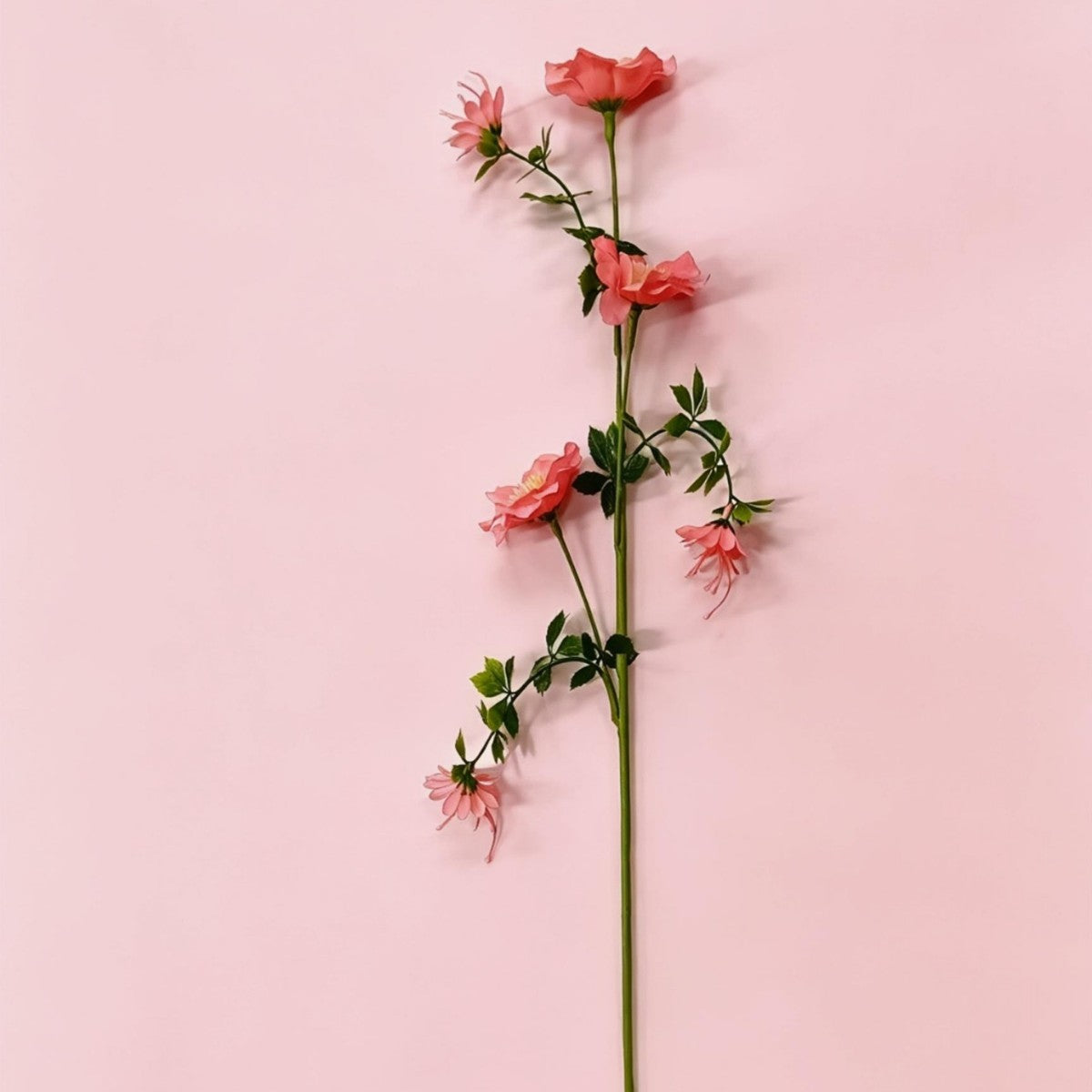 Künstliche Cosmos-Blumen, 1 Strauch mit 6 Blüten, 70 cm hoch, Seidenstoff, für Hochzeit, Dekoration, Gewerbe
