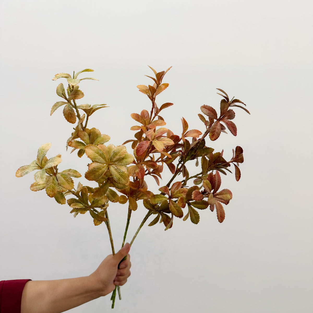 Künstliches Eukalyptus-Blattbusch, Kunststoff, 1 Stück als Zweigbund, 60 cm, für Hochzeit, Hotel und Heimdeko