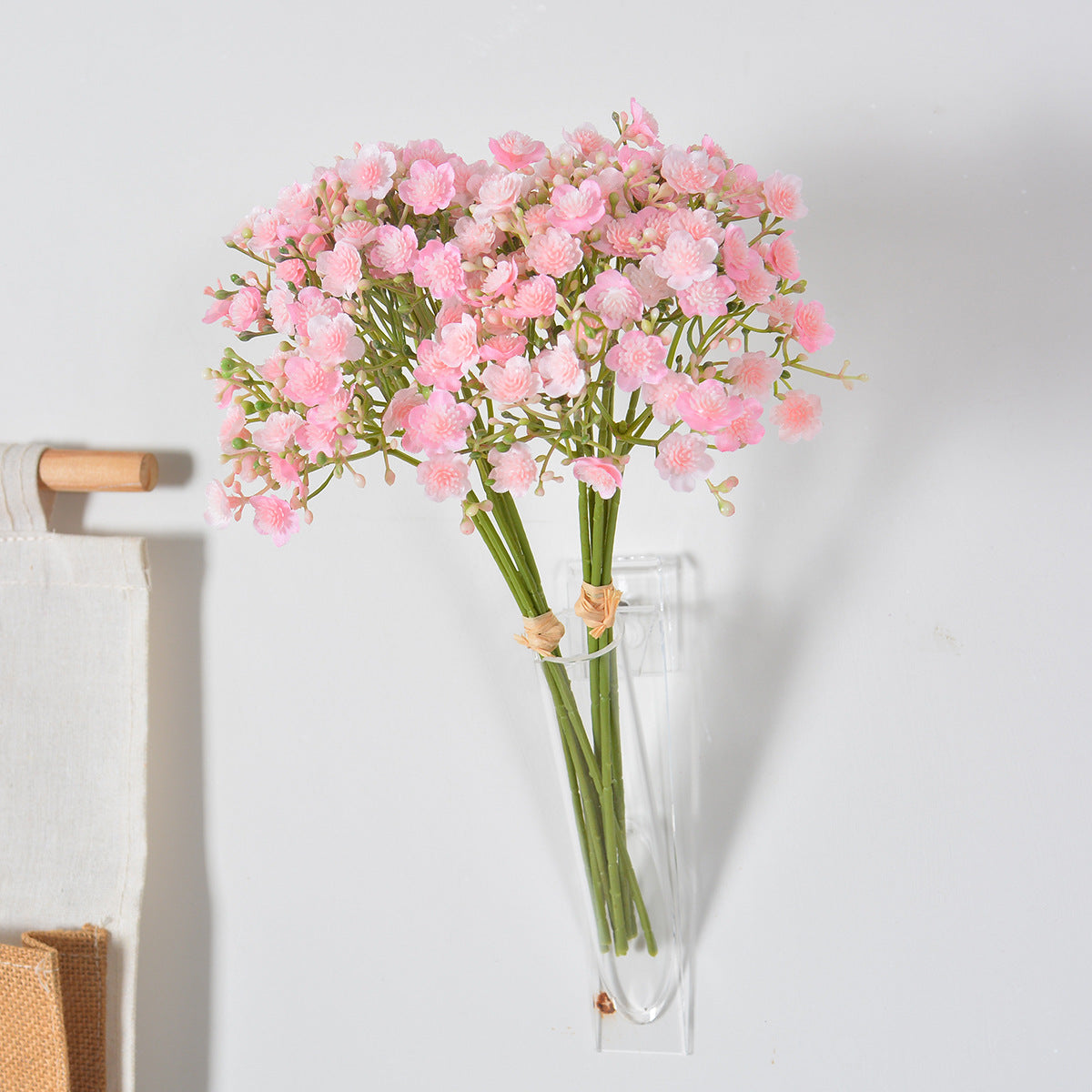Künstlicher Baby's Breath Blumenstrauß, 30 cm hoch, aus Kunststoff und Seidenstoff für Hochzeiten und Innendekoration