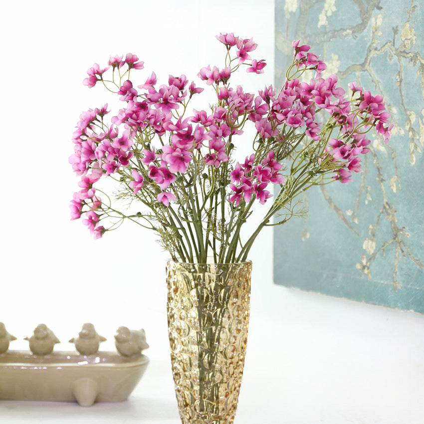 Künstliche Rittersporn-Blütenbusch, 55 cm, Plastik, für Hochzeiten, Zuhause und Dekoration