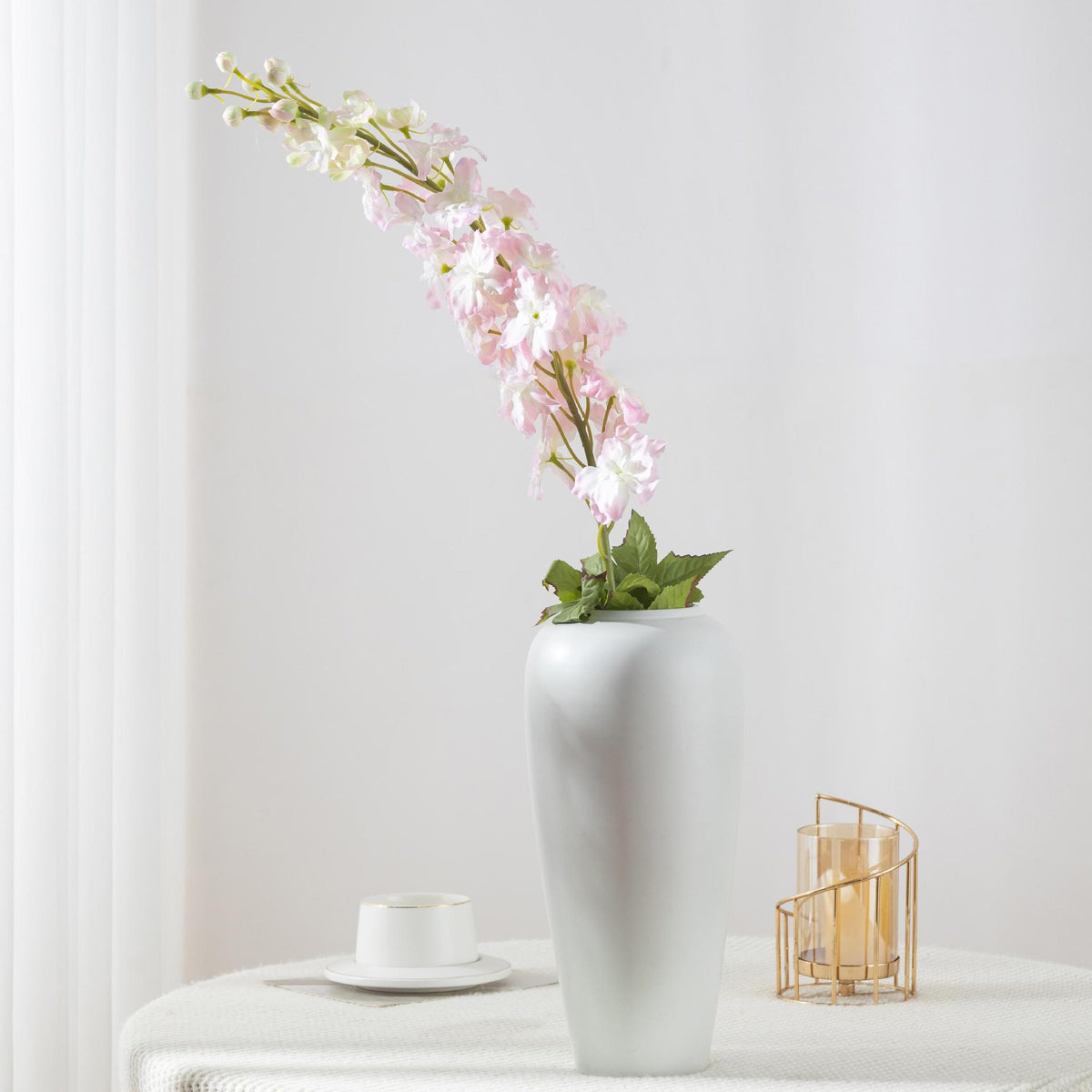 115 cm künstliche Rittersporn-Blüten aus Seidenstoff, moderne Deko für Hochzeiten und Gewerbe