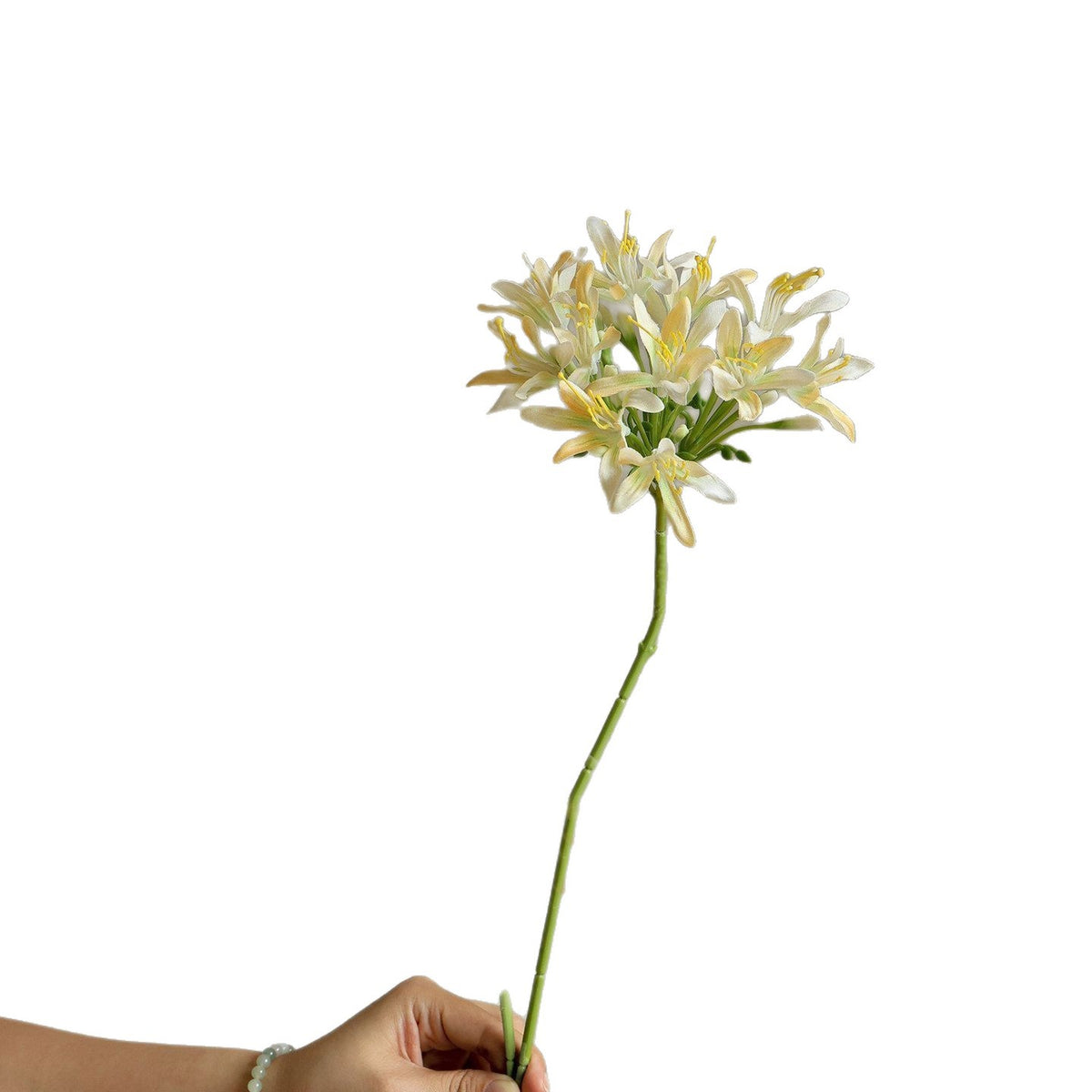 Künstliche Agapanthus-Blume, einzelner Stiel, 60 cm, moderne Innendekoration für Hochzeiten und Zuhause