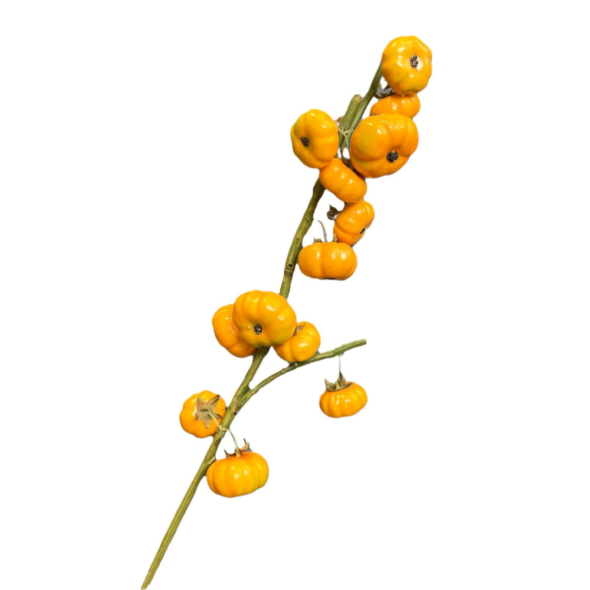 Künstlicher Kürbis-Dekostab, 64 cm, 13 Früchte, Schaumstoff, Herbst- und Erntedeko für Innenraum, Gewerbe, Events