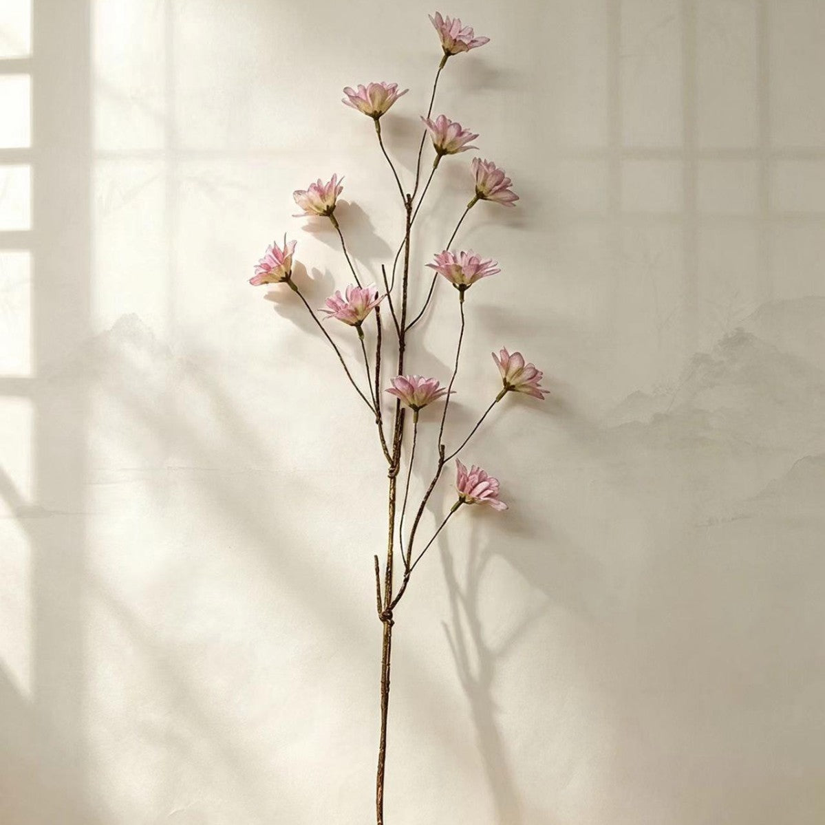 Künstlicher Rittersporn-Blumenstrauß, 12 Blüten, 49 cm hoch, Seidenstoff, für Hochzeit, Innenraum, Gewerbe-Deko
