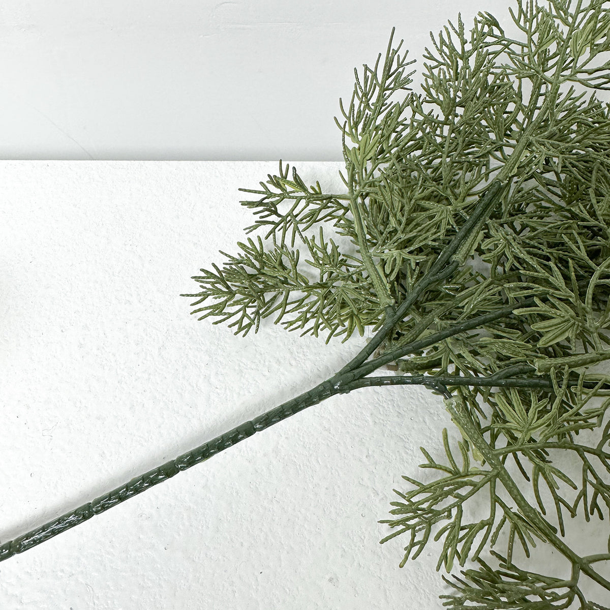 Künstlicher Wacholder-Zweig (Zypresse), einzelner Zweig, Kunststoff, biegbar, für Weihnachtsdeko, Floristik und Schaufenster