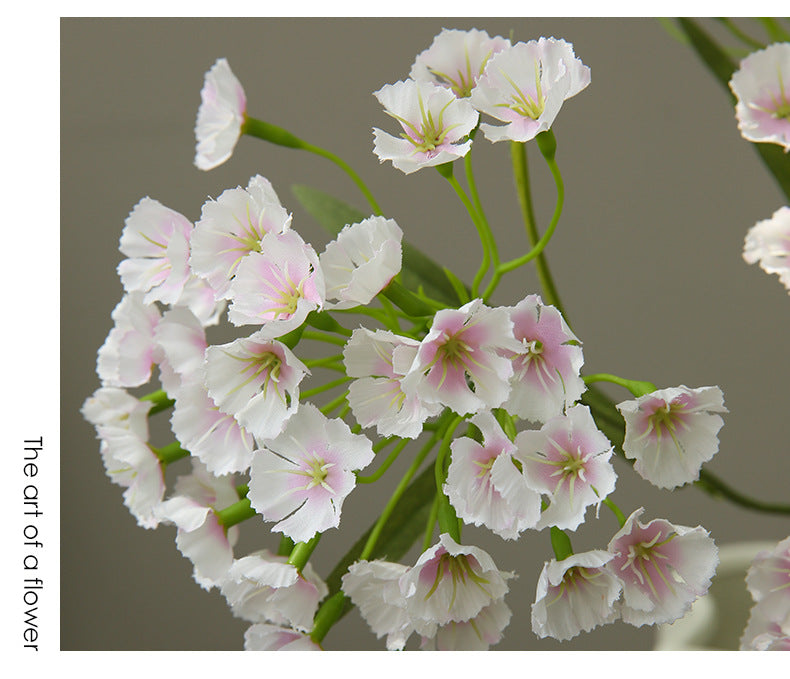 Künstliche Nelke, Single Stem mit 3 Blüten, 72 cm, Seidenstoff, modern, für Hochzeit, Dekoration, Innenraum