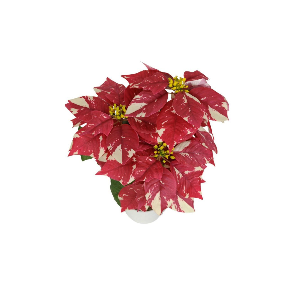 Künstliche Poinsettie, 52 cm hoch, 23 cm Blütendurchmesser, für Hochzeiten und Innenräume