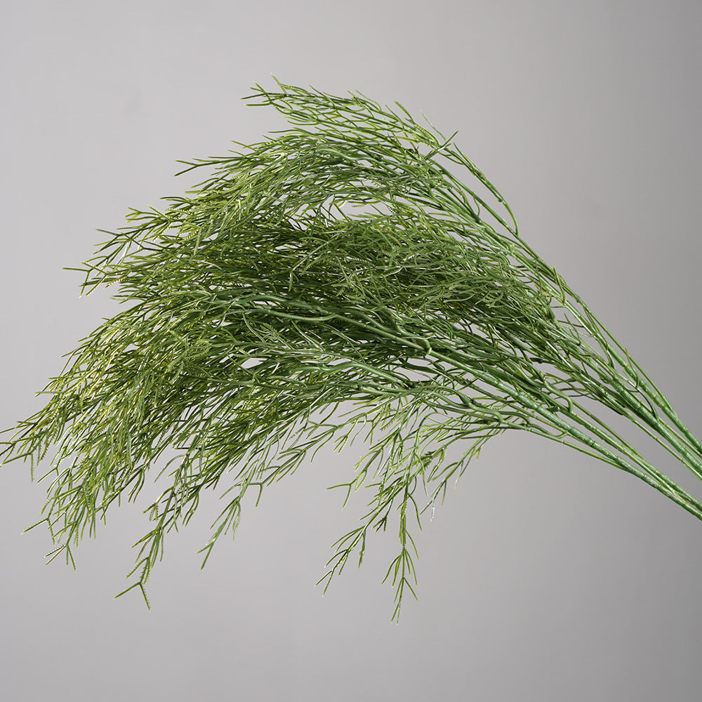 Künstliche Asparagus-Pflanze, 100 cm, PE/PVC, hellegrün, für Hochzeiten, Dekoration, Innenbereich
