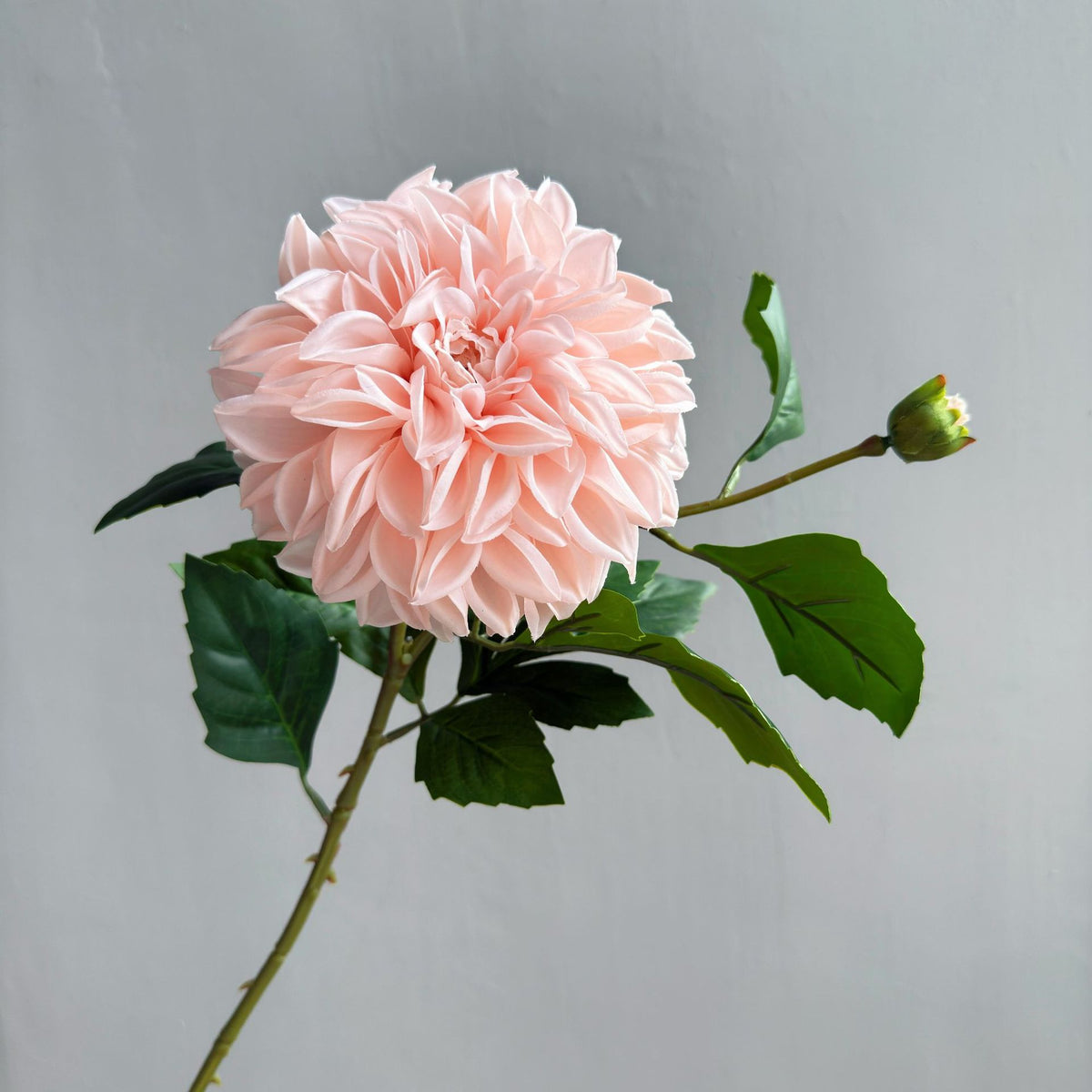 Künstliche Dahlien & Gänseblümchen, 66 cm hoch, 2 Blütenköpfe à 14 cm, aus seidenartigem Polyesterstoff, für Innendekoration