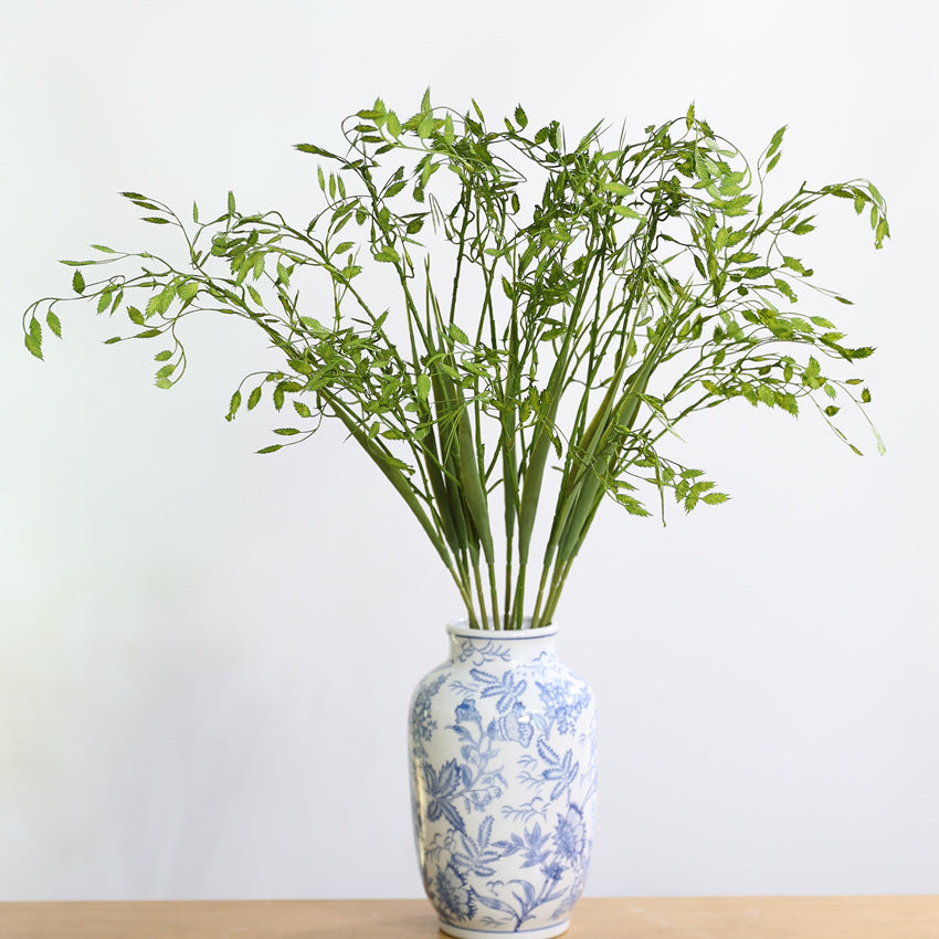 Künstliche Grünpflanze, 2-Zweige Hasenschwanzgras, 80 cm, für Zuhause, Büro und Veranstaltungen