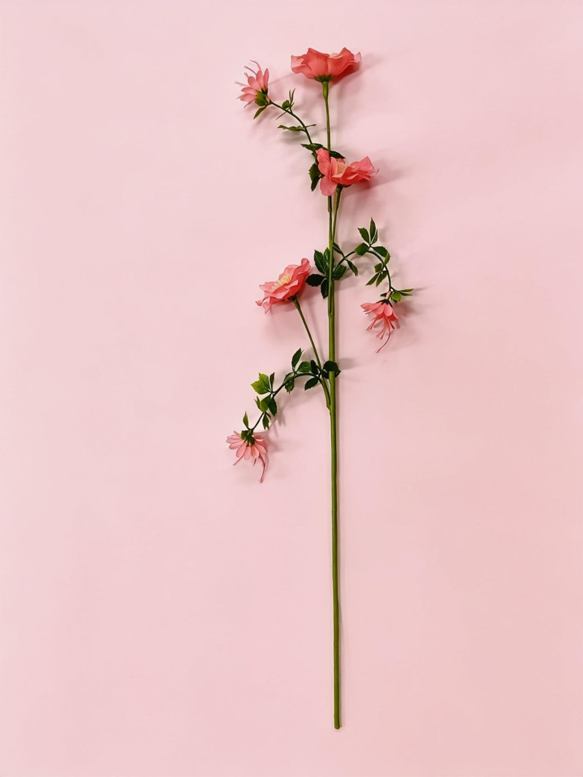 Künstliche Cosmos-Blumen, 1 Strauch mit 6 Blüten, 70 cm hoch, Seidenstoff, für Hochzeit, Dekoration, Gewerbe